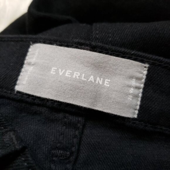 NWOT EVERLANE Mid-Rise Skinny Black Jeans Ankle Crop size 26Reg - Picture 7 of 15